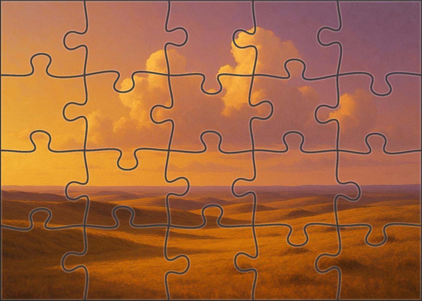 Twilight Amber Plains 100 Piece Puzzle