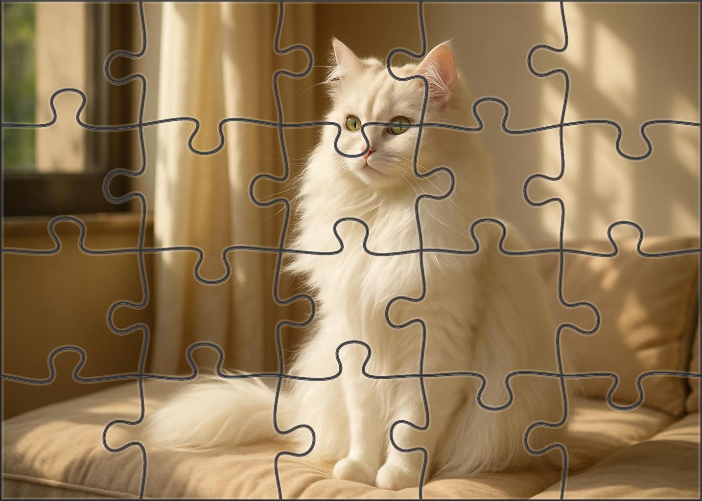 Pearl Whisper Silky White Longhair With Gentle Grace Challenging Puzzles