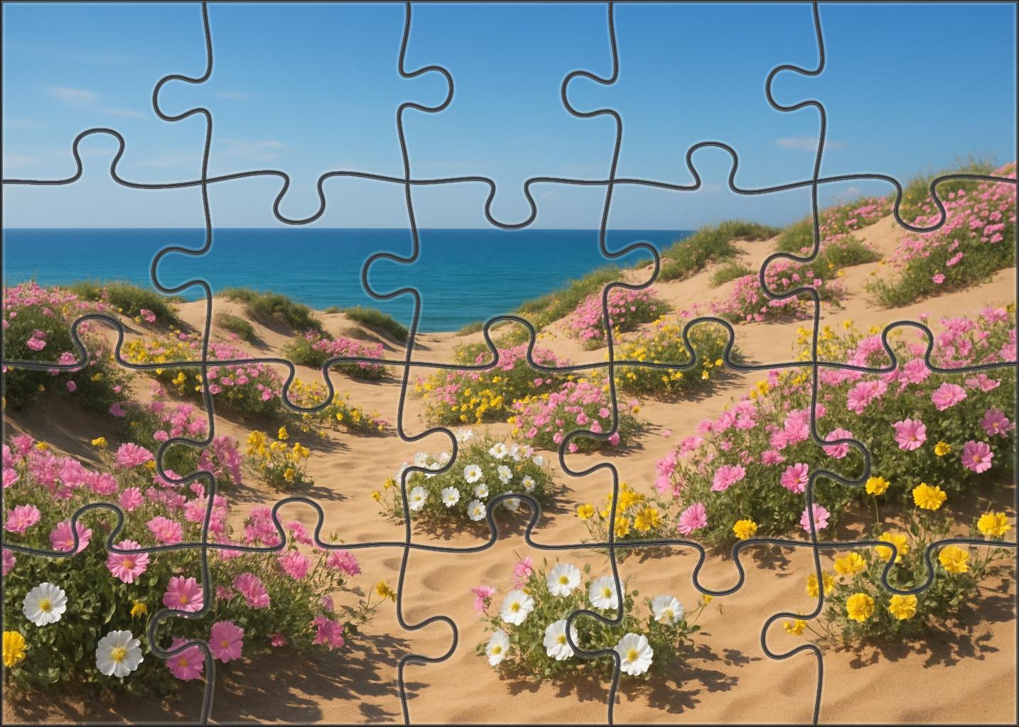 Dune Blossom Shore Puzzle For Adults