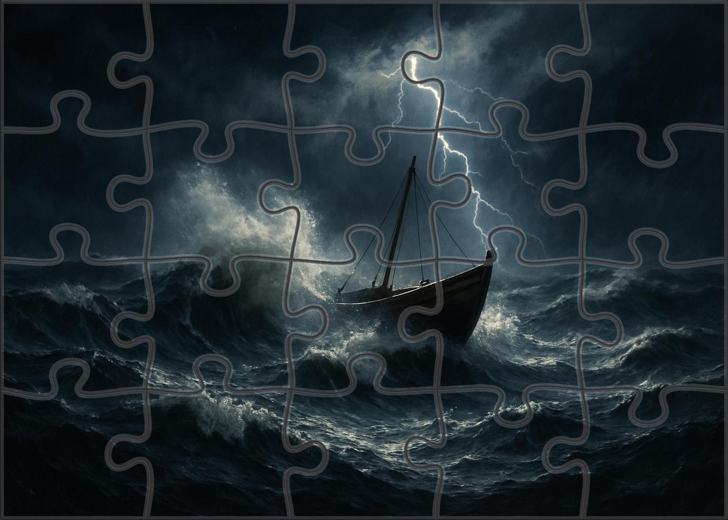 The Storm On The Sea Of Galilee Premium Puzzle Pieces