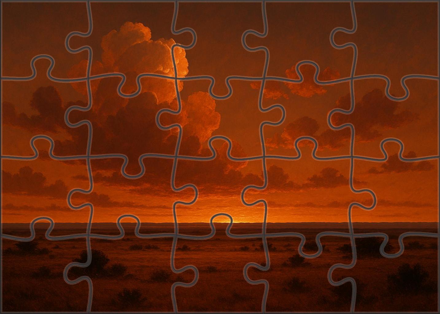 Burnt Sienna Plains 200 Piece Puzzle