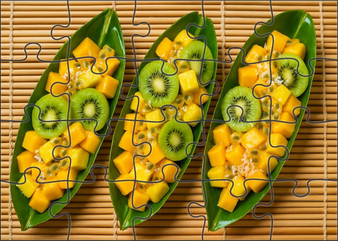 Tropical Lagoon Fruit Boat Puzzle Challenge