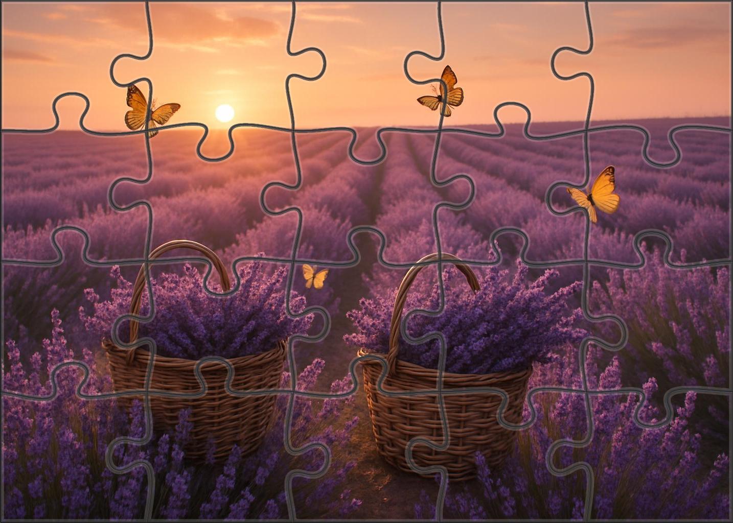 Sunrise Lavender Fields 200 Piece Puzzle