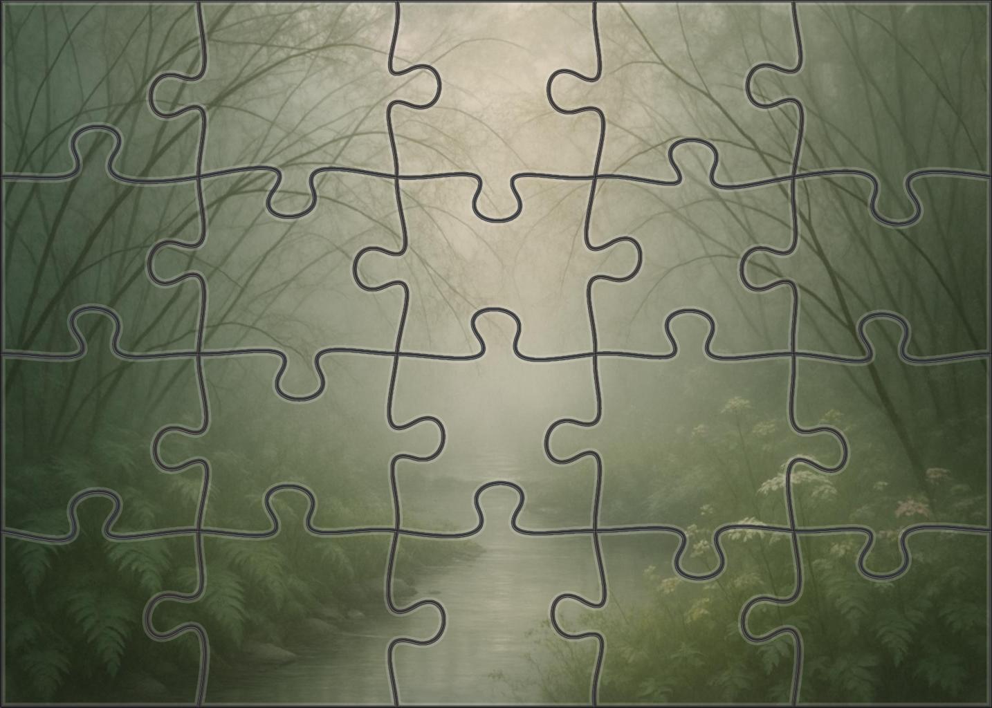 Misty Willow Thicket 300 Piece Puzzle