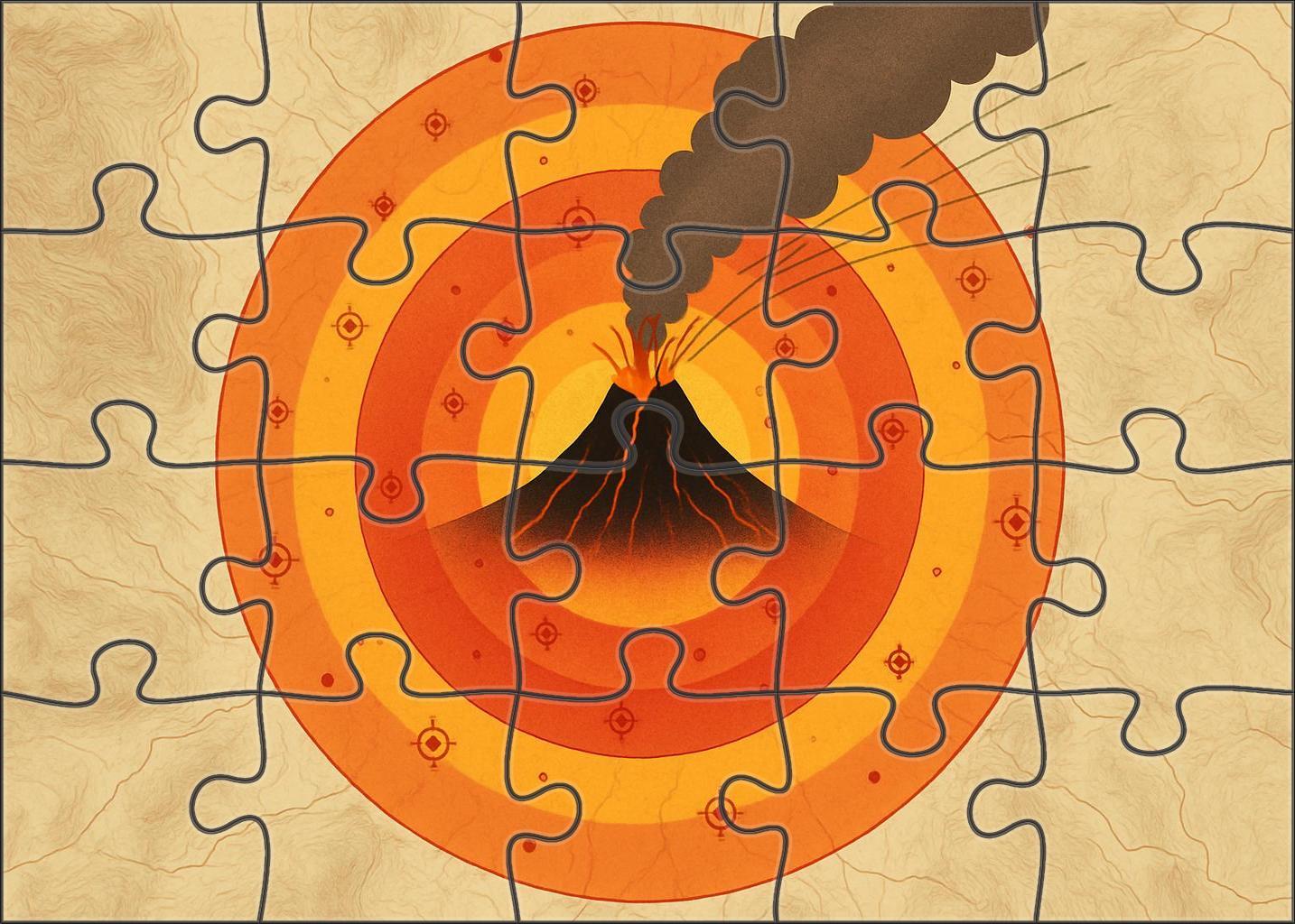 Volcanic Hazard Probability Zones 500 Piece Puzzle