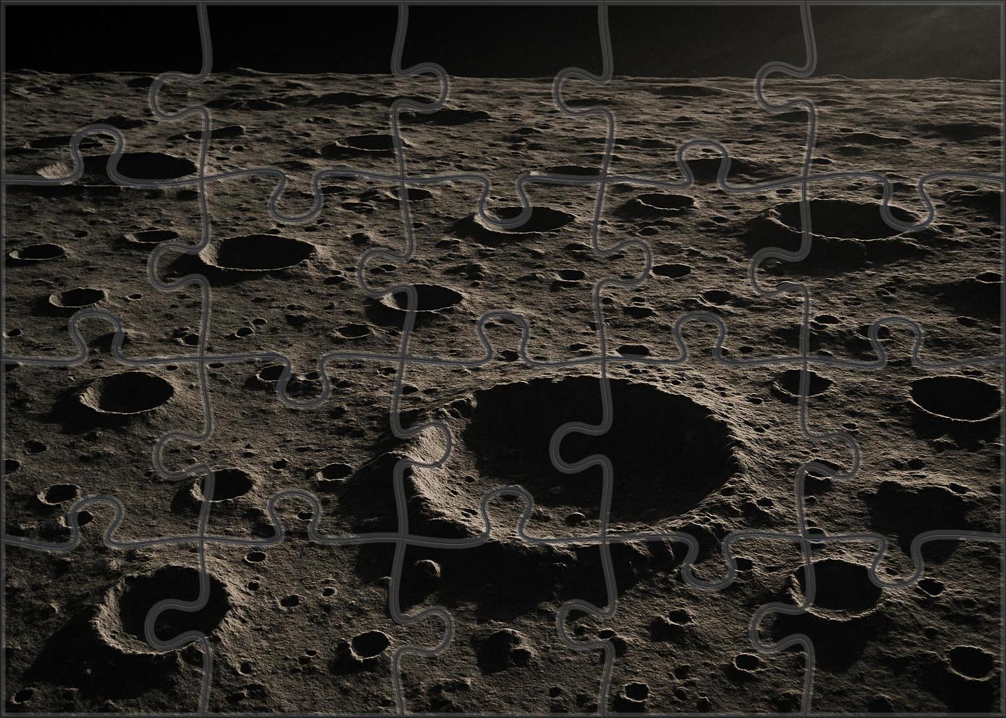 Cratered Moon Plateau Unique Puzzle Design