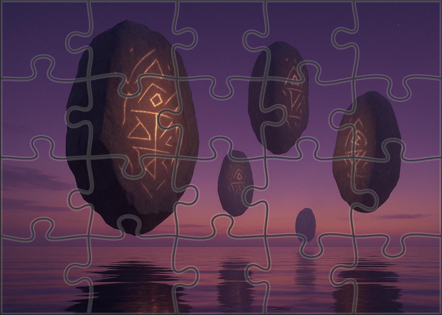 Echoes Of The Floating Monoliths Large Format Puzzle