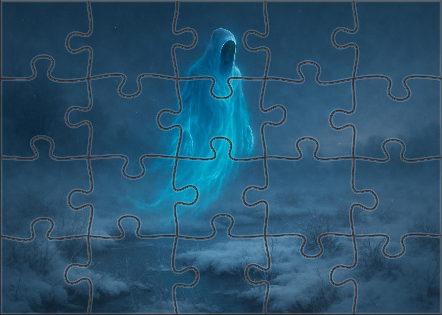 Glacierfen Wraith Misty Phantom Of The Frozen Marshes Premium Puzzle Pieces