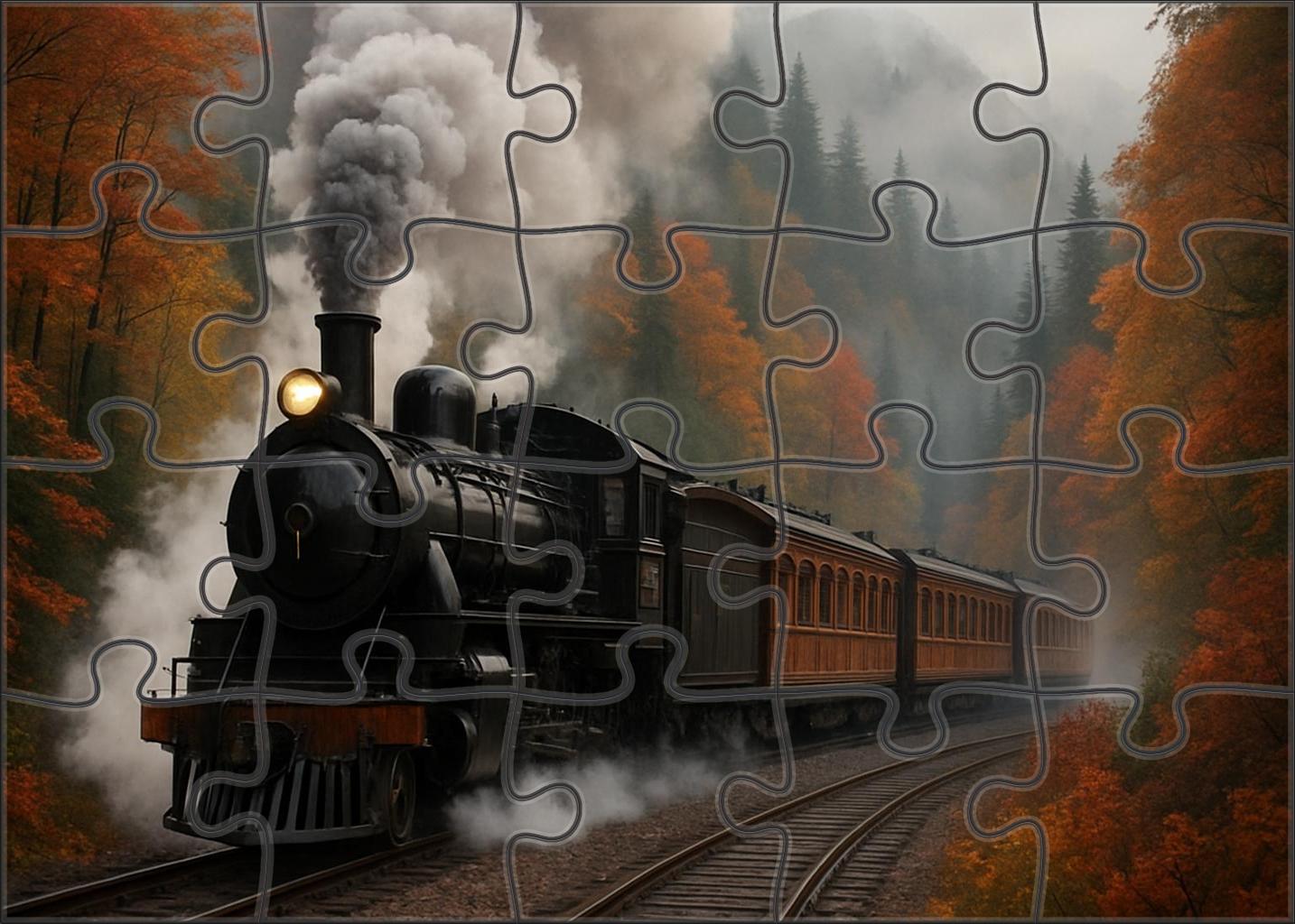 Heritage Steam-powered Mountain Cog Railway 500 Piece Puzzle