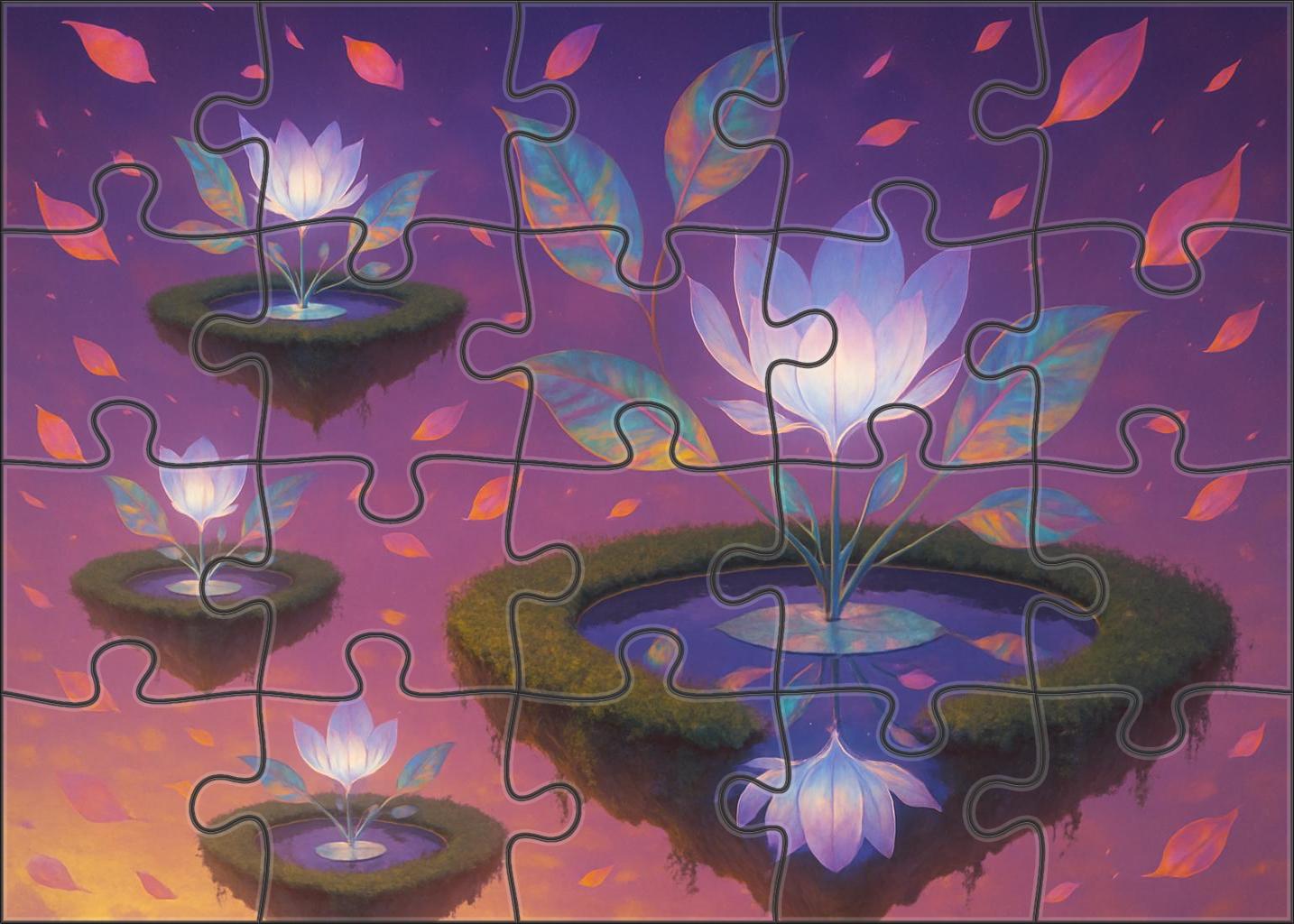 The Garden Of Floating Reflections 300 Piece Puzzle