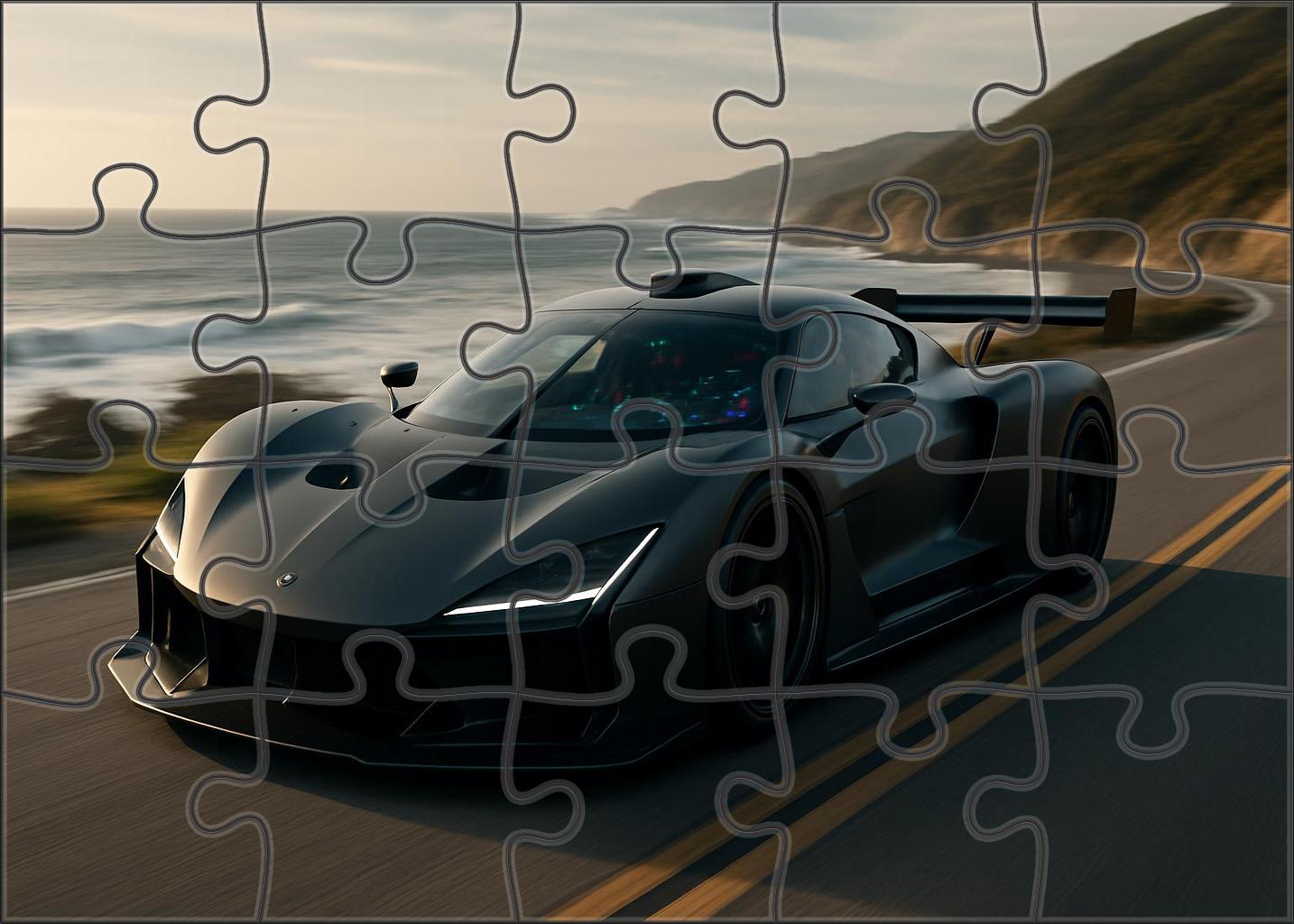 Aether Falcon R Carbon Fiber Hypercar With V12 Power 20 Piece Puzzle