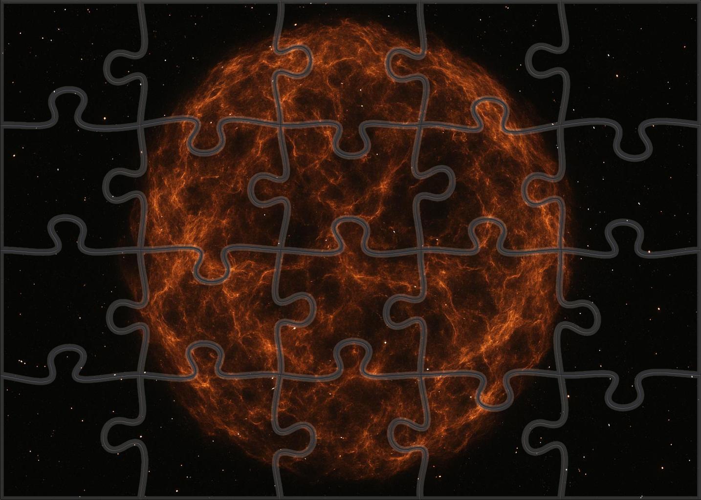 Silent Supernova Remnant Shell Puzzle Collection