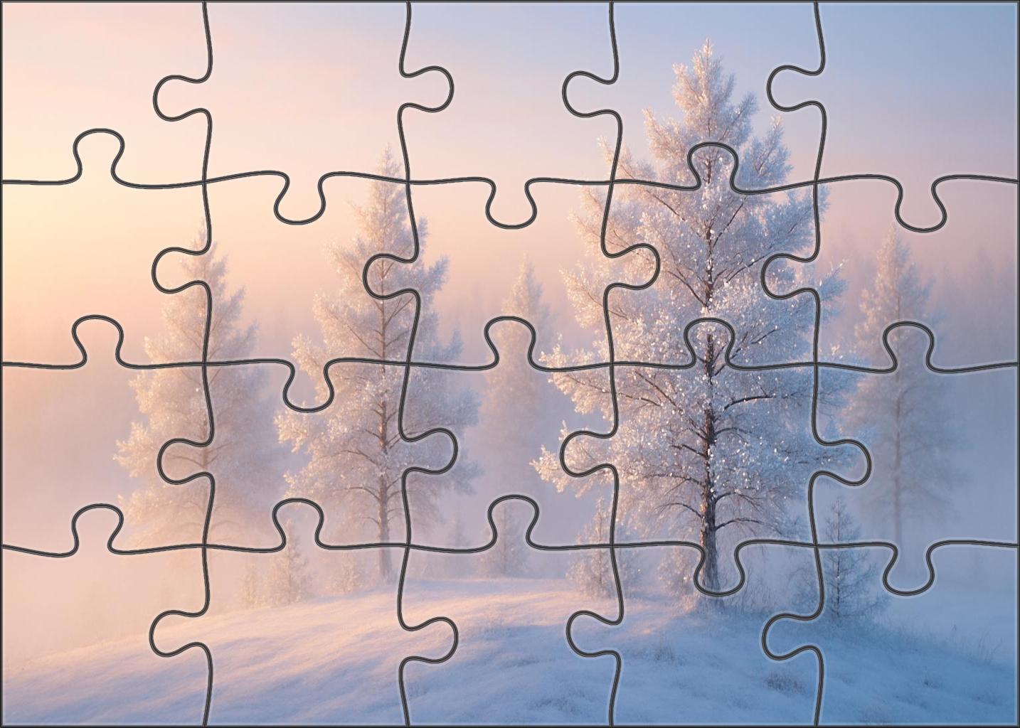 Frosted Winter Pine Knoll 100 Piece Puzzle