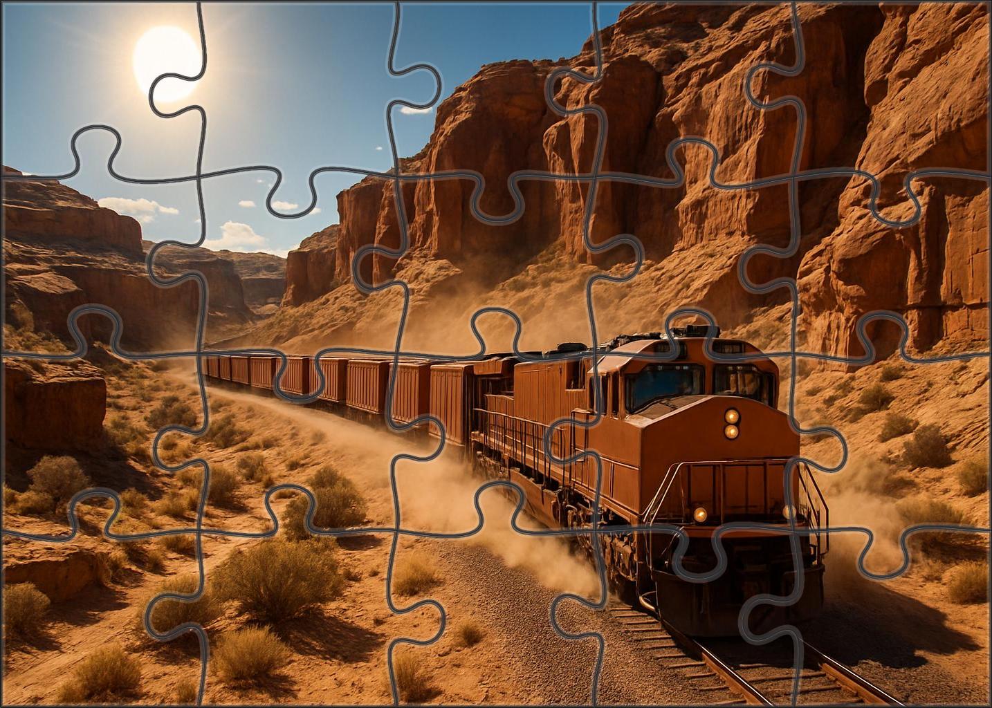Copper Canyon Freight Hauler Large Format Puzzle