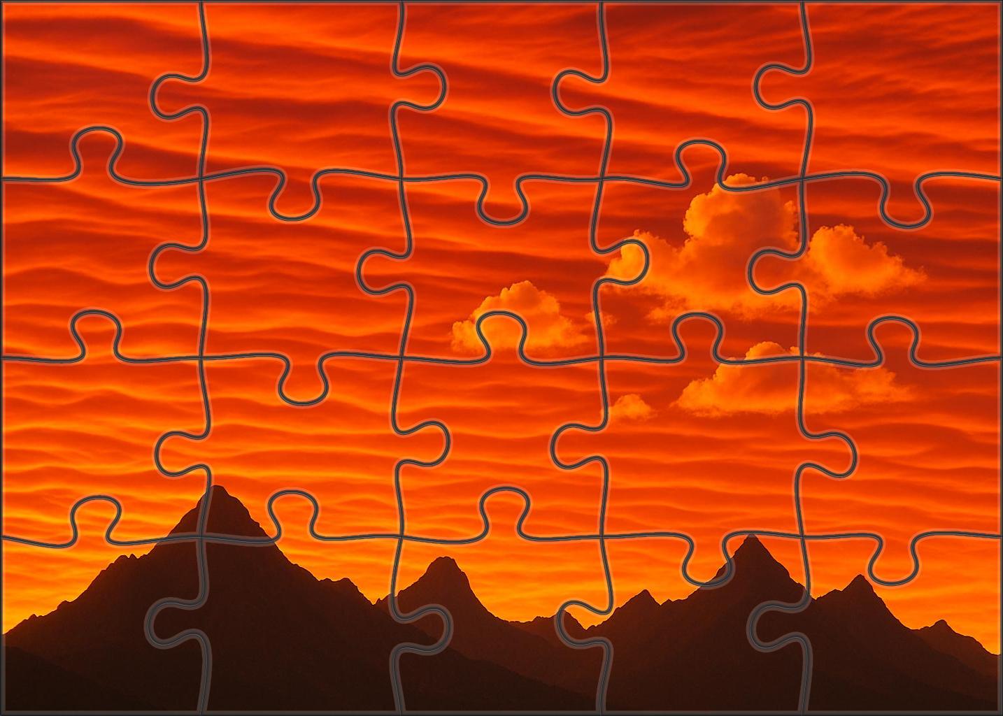 Tangerine Wave Horizon Challenging Puzzles