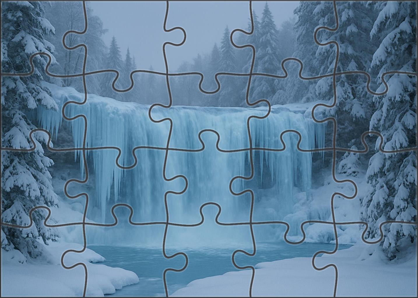 Frozen Crystal Veil Puzzle Collection