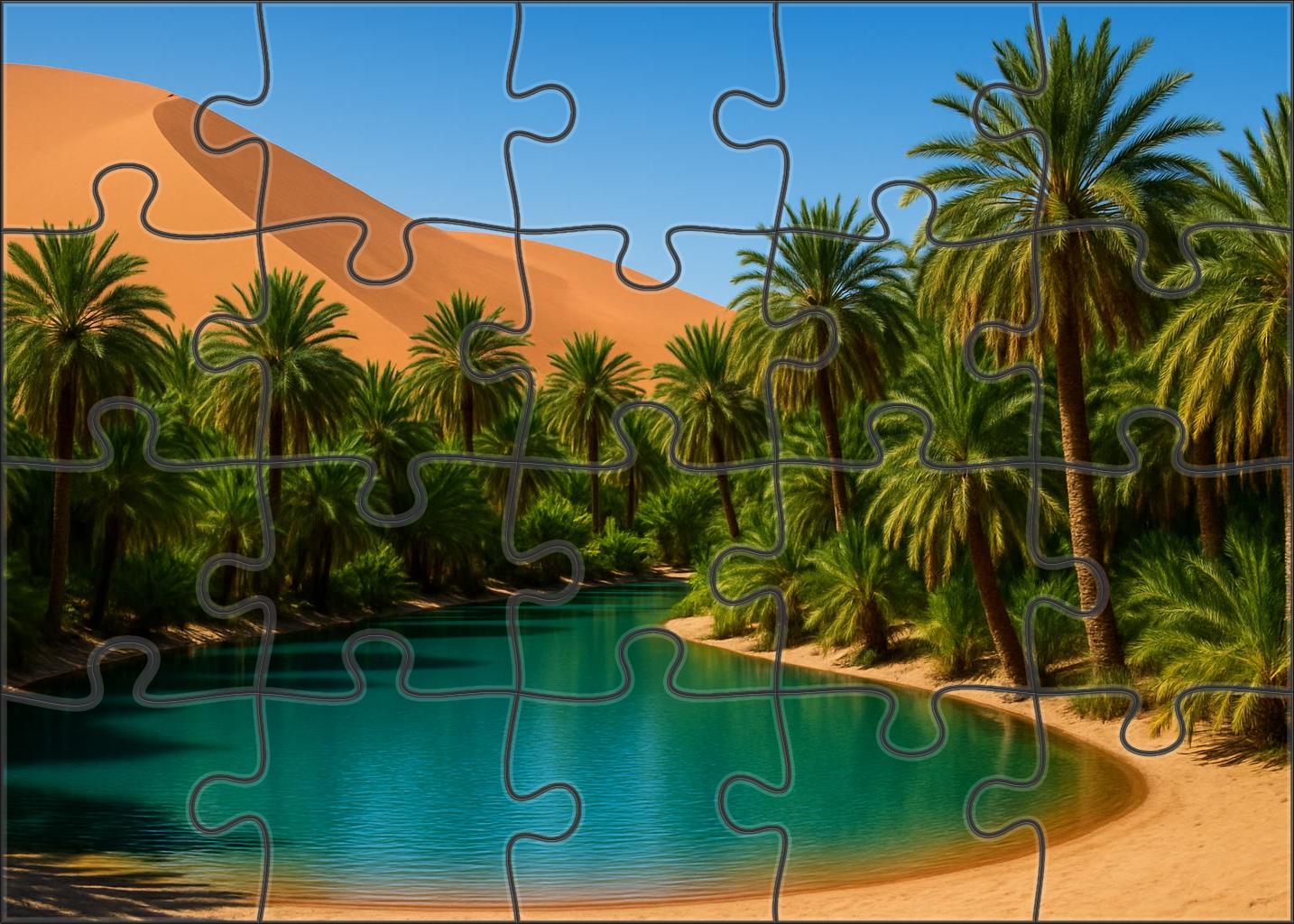 Golden Oasis Haven 300 Piece Puzzle