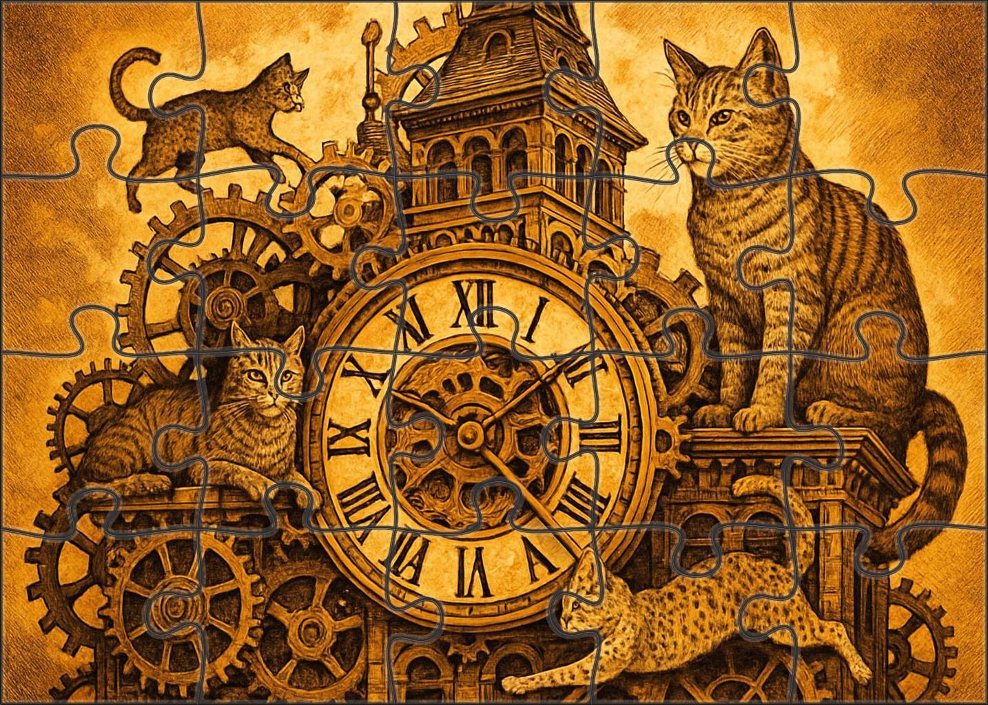 Clocktower Cat Kingdom Puzzle Challenge