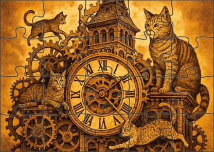 Clocktower Cat Kingdom Puzzle Challenge