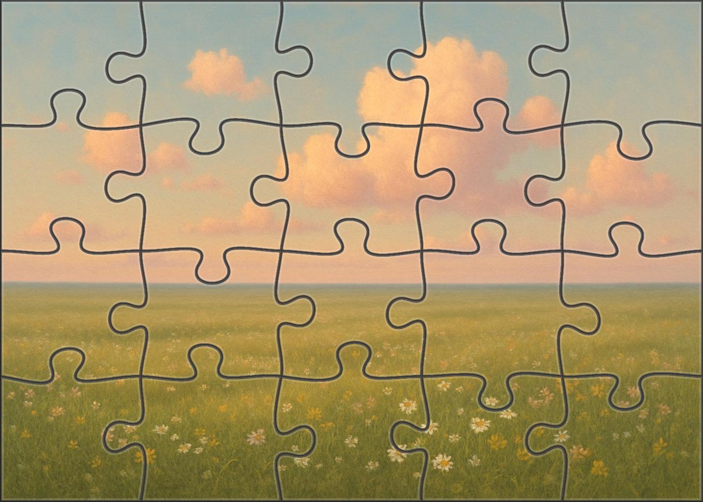 Opaline Meadow Glow Puzzle For Kids