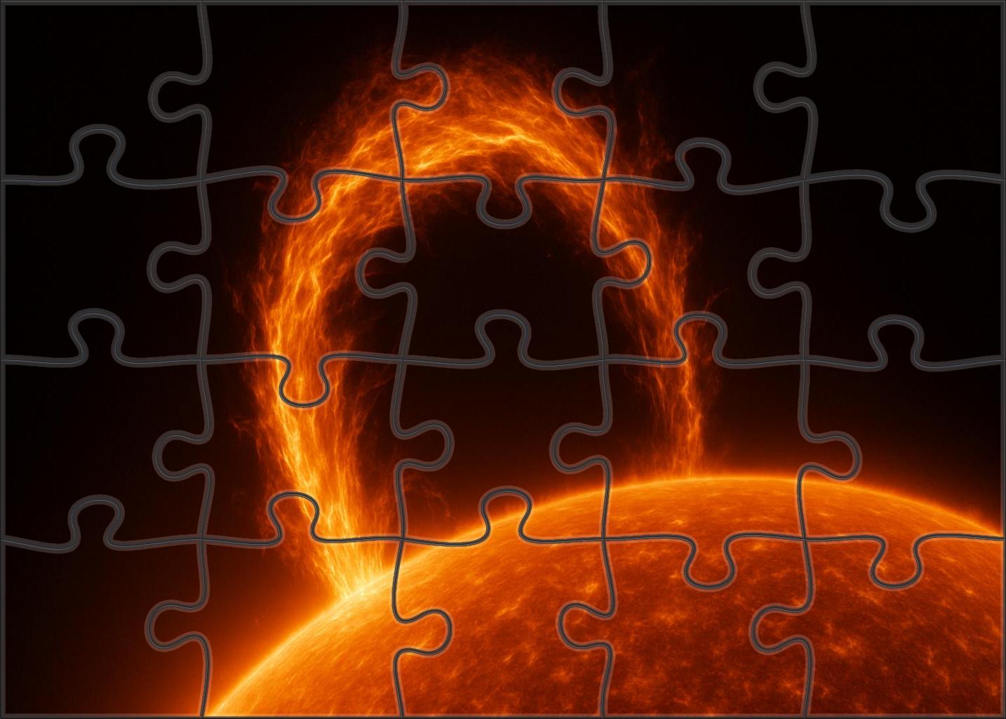 Solar Prominence Curtain 100 Piece Puzzle