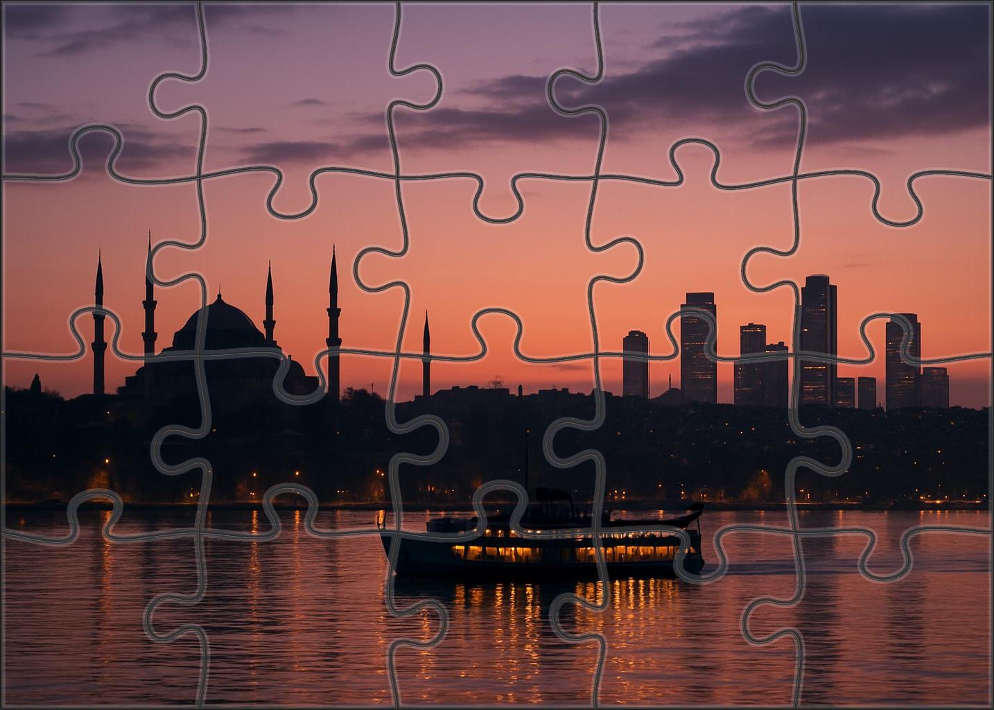 Istanbul Bosphorus Skyline A Historic Crossroad Of Continents 100 Piece Puzzle