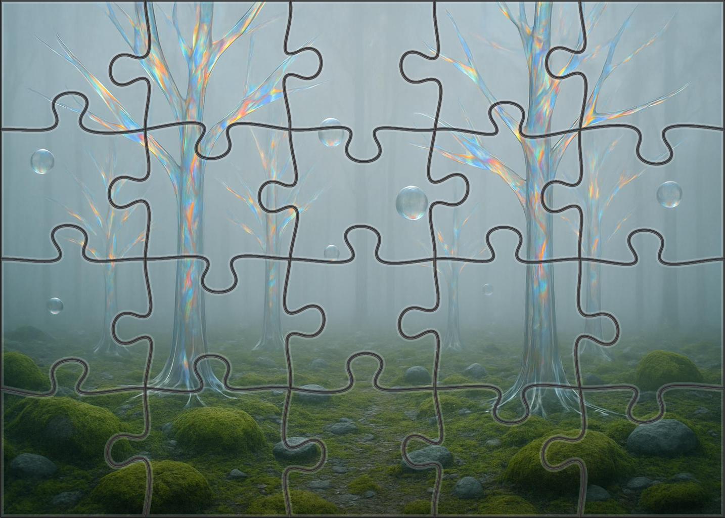 Echoes Beneath The Glass Forest 300 Piece Puzzle