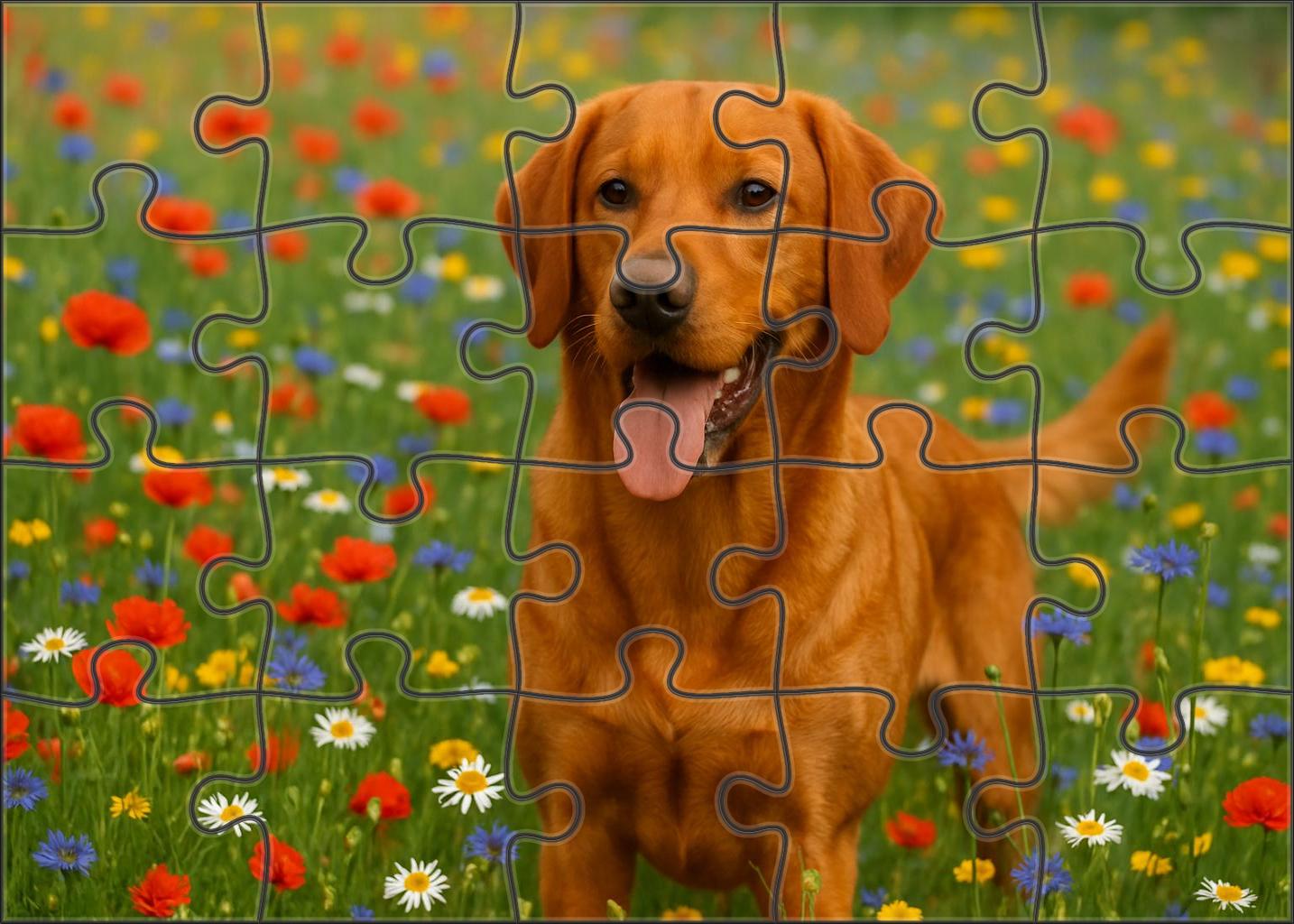 Golden Ember Hound 500 Piece Puzzle