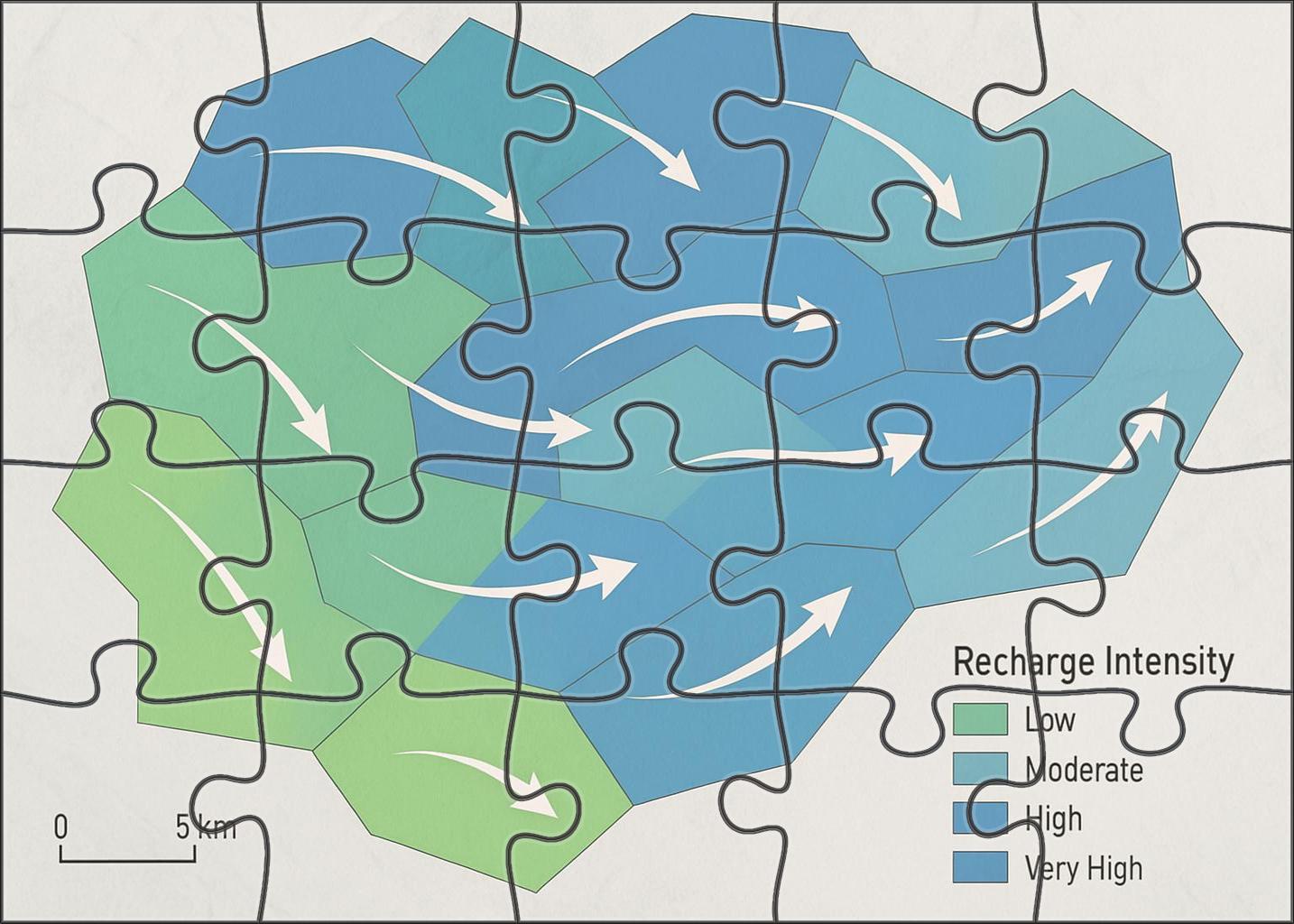 Aquifer Recharge And Discharge Zones Map Puzzle For Kids