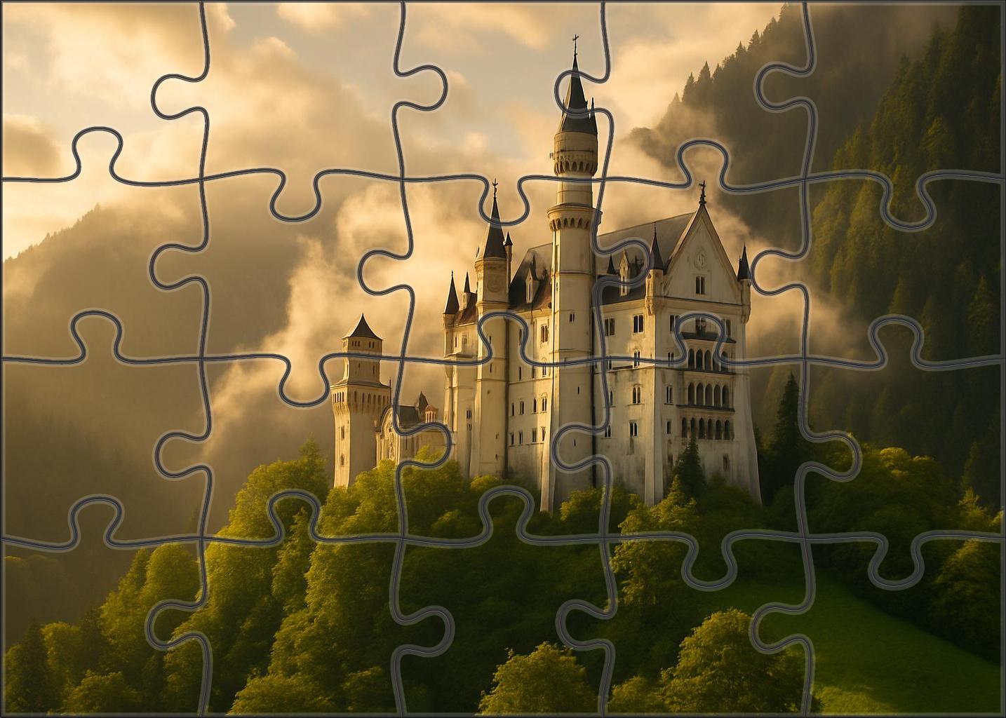 Neuschwanstein Castle Located In Bavaria Germany Identified By 6855 Of Travelers As A Fairy Tale Architectural Wonder Large Format Puzzle