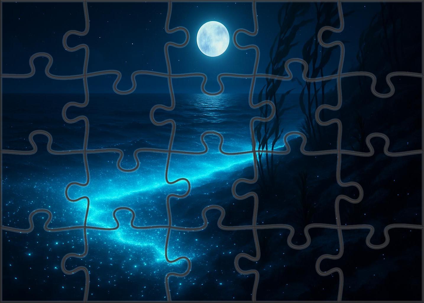 Phosphorescent Shelf Break Custom Jigsaw Puzzle