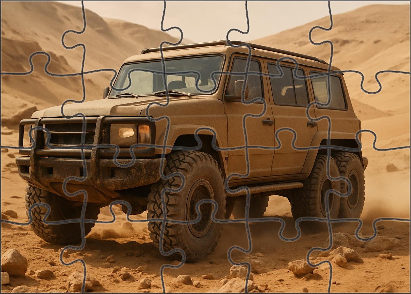 Avalanche Terra 6x Six-wheel Off-road Beast 500 Piece Puzzle