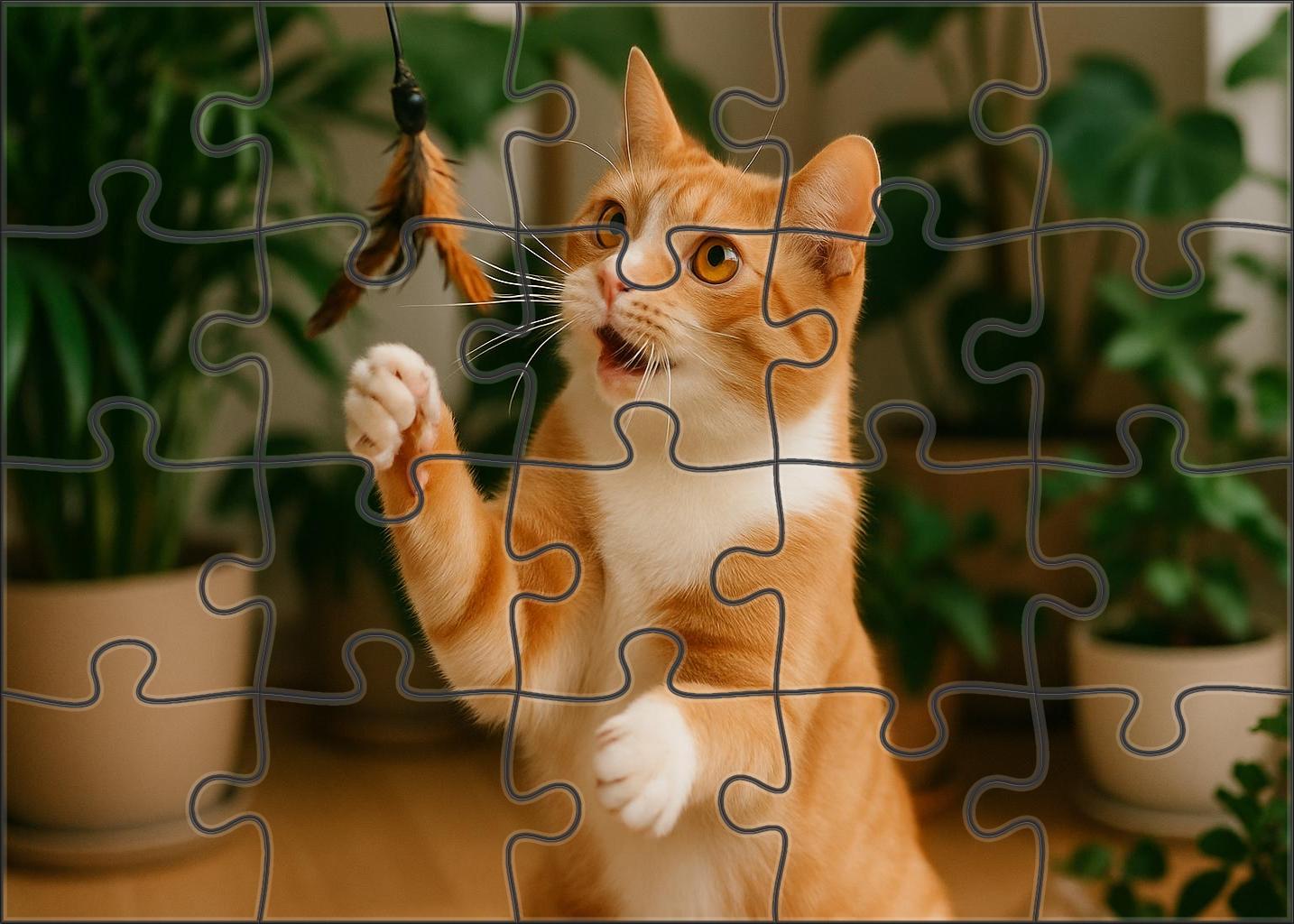 Amber Tide Soft Orange And Cream Bi-color Shorthaired With Cheerful Spirit 200 Piece Puzzle