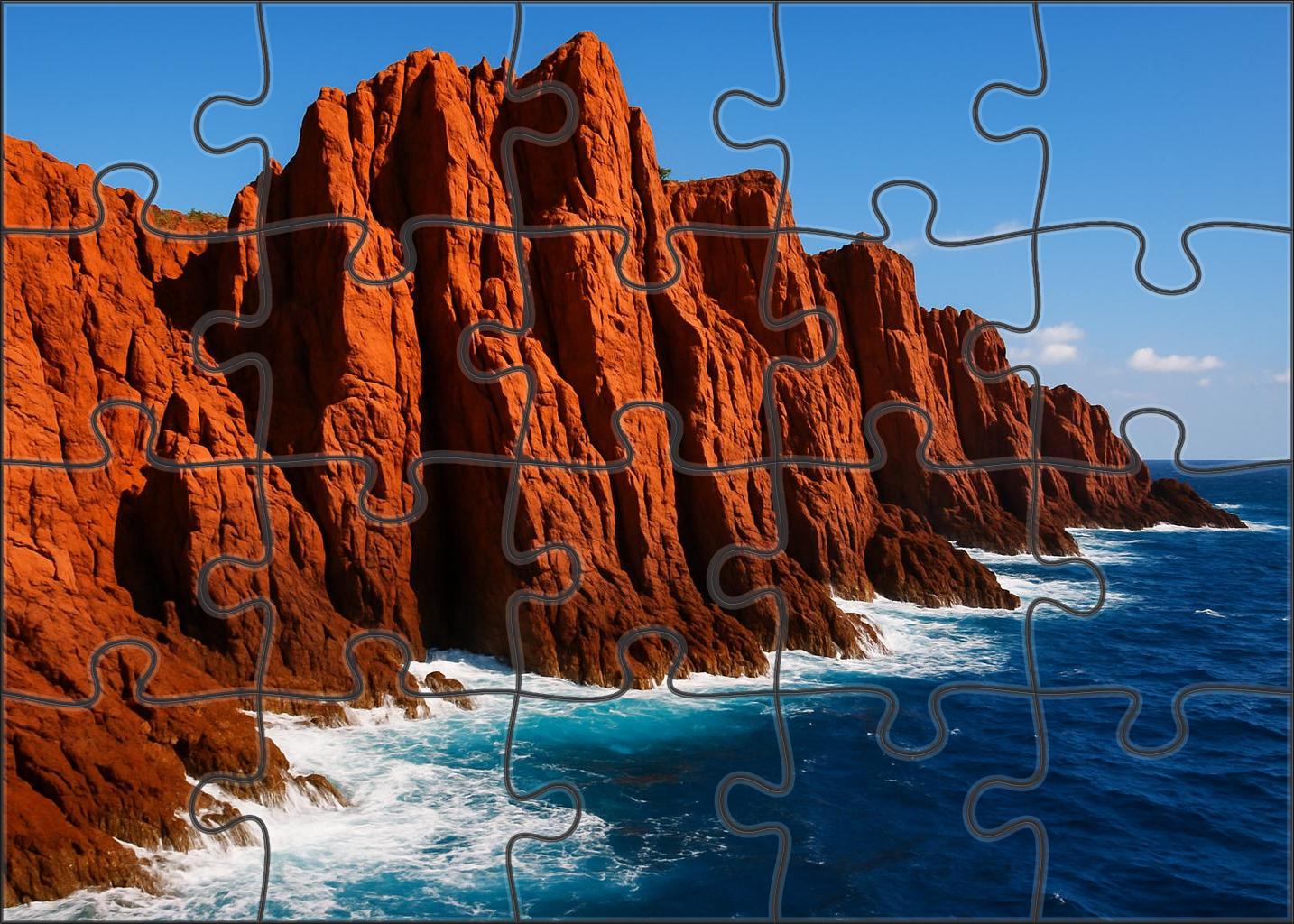 Crimson Cliff Cove 20 Piece Puzzle