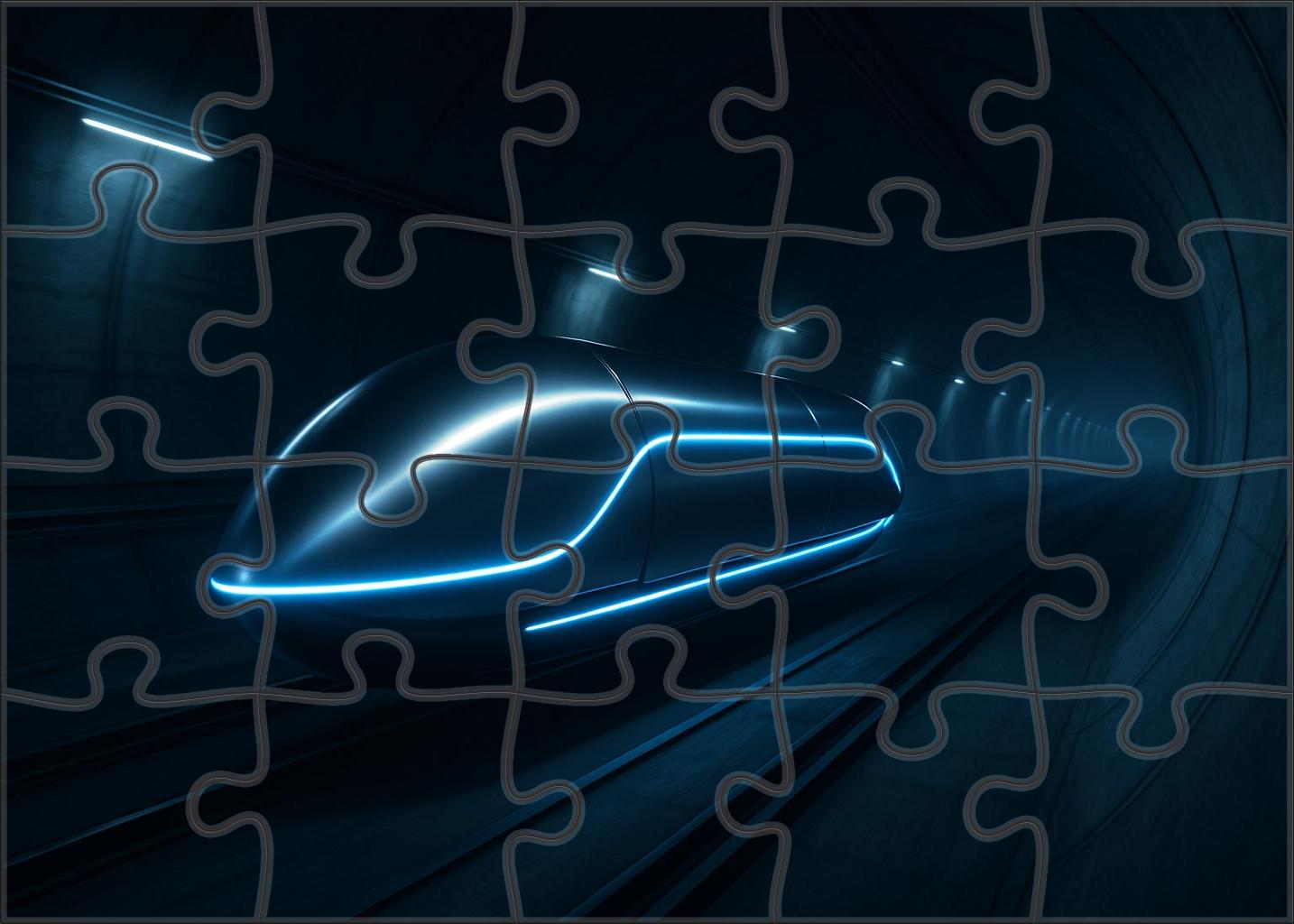 Hydrogen-fueled Hyperloop Capsule 1000 Piece Puzzle