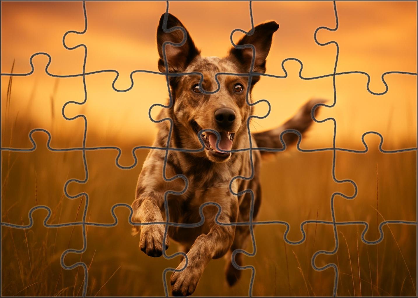 Sunset Merle Custom Jigsaw Puzzle