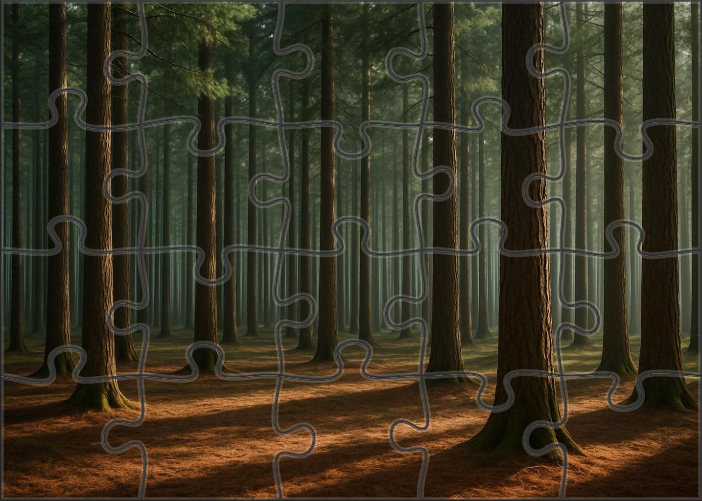 Quiet Pine Shadows Puzzle Collection