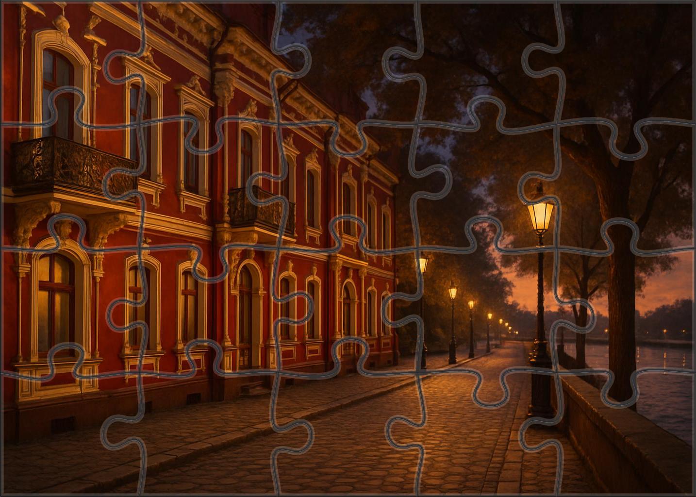 Garnet Promenade Custom Jigsaw Puzzle
