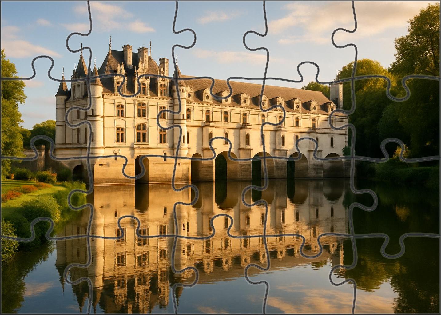 Chteau De Chenonceau Loire Valley France Identified By 6640 Globally For Its Graceful Renaissance Elegance Unique Puzzle Design