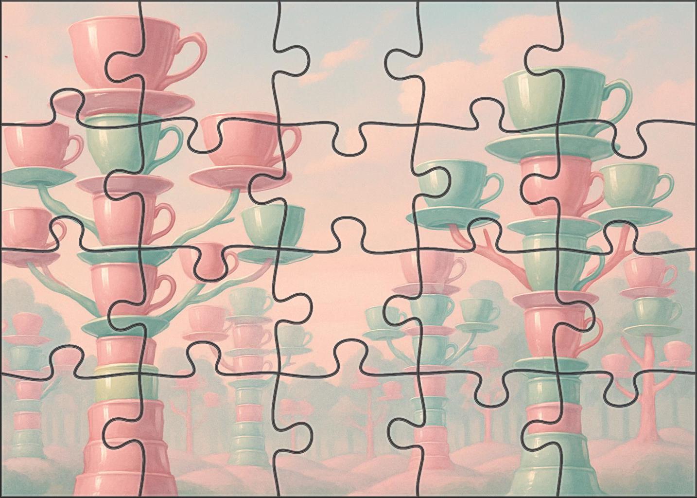 Porcelain Tea Forest Puzzle Challenge