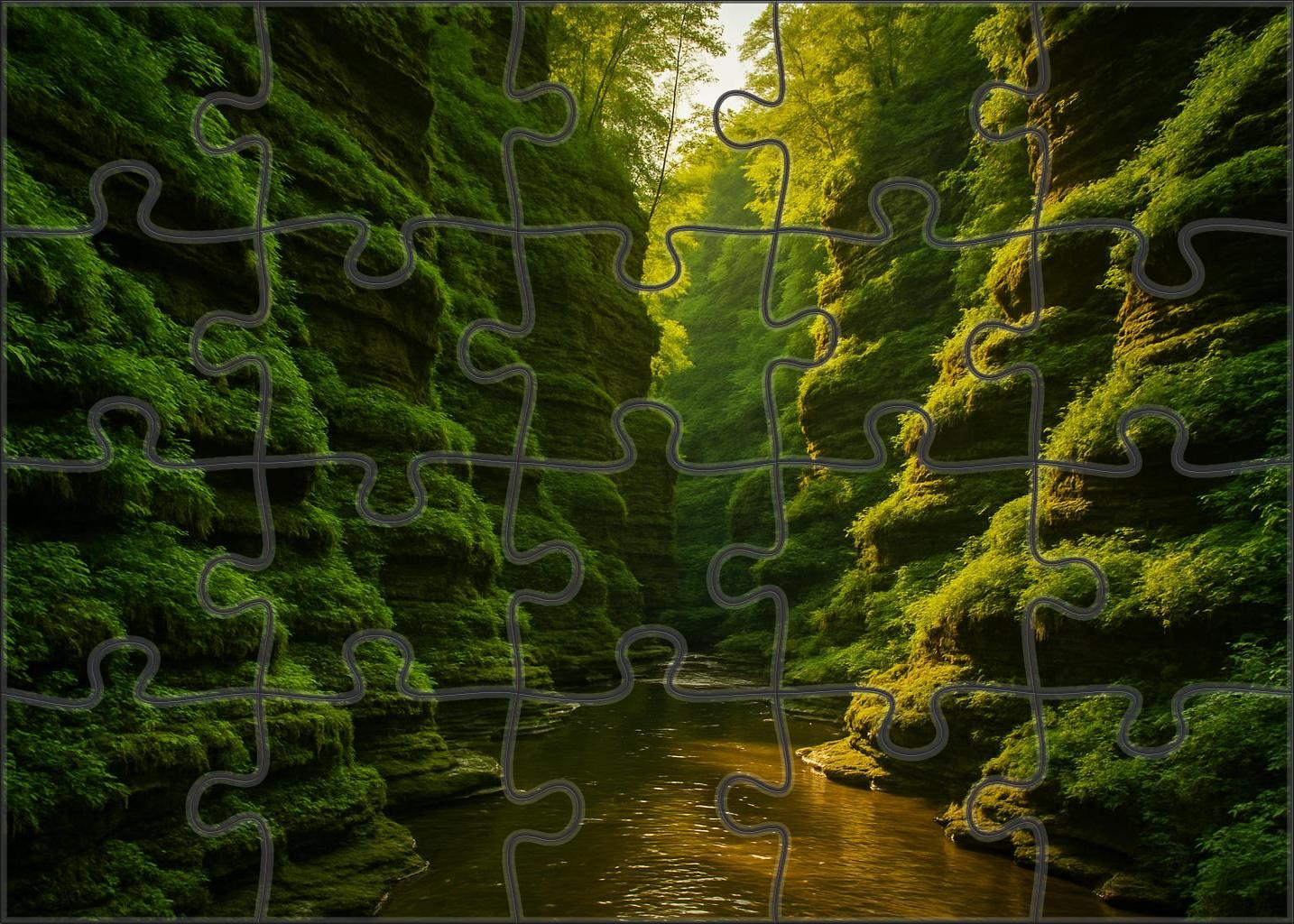 Verdant Canyon Vista 1000 Piece Puzzle