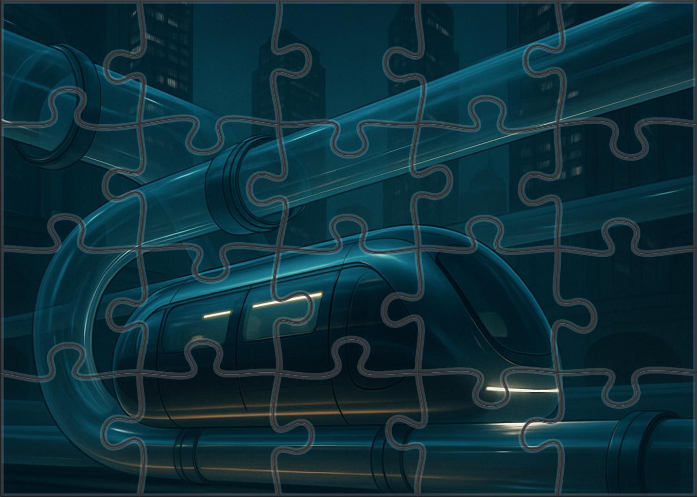 Pneumatic Urban Capsule Premium Puzzle Pieces