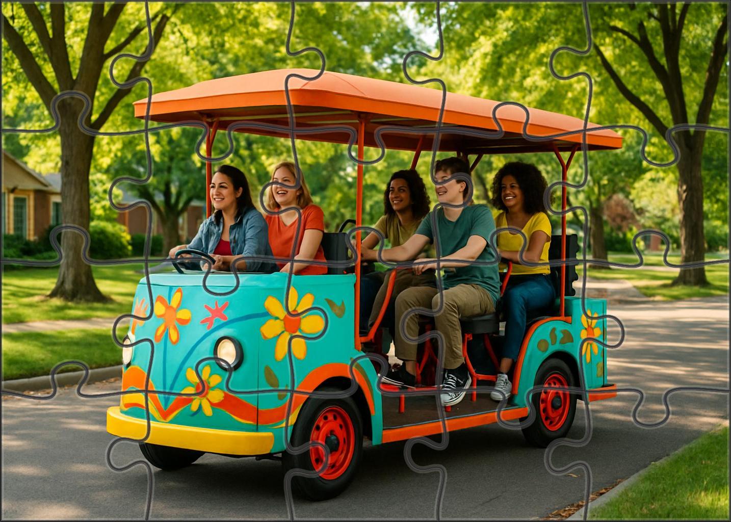 Pedal-powered Community Shuttle Puzzle Collection
