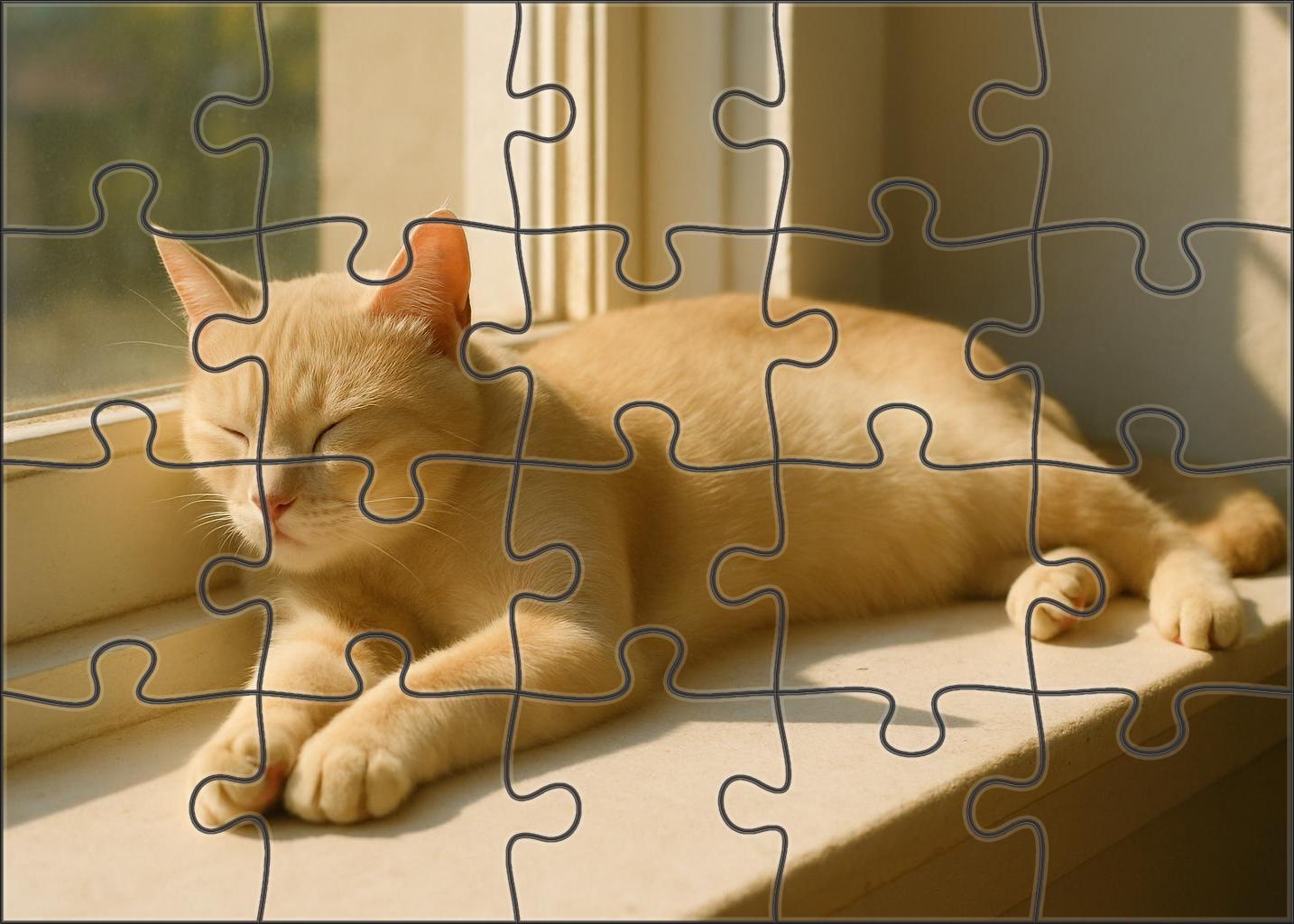 Honey Dew Delicate Pale Gold Shorthair With Sweet Temperament Premium Puzzle Pieces