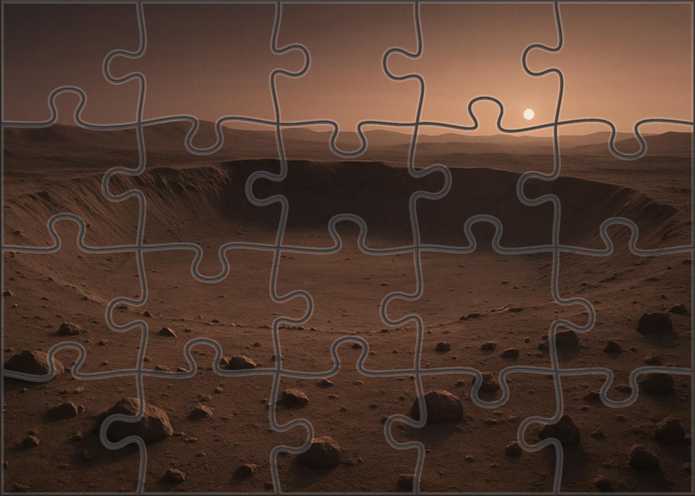 Dusky Crater Basin 1000 Piece Puzzle