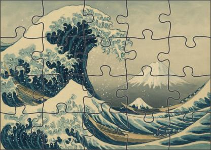 The Great Wave Off Shore Premium Puzzle Pieces
