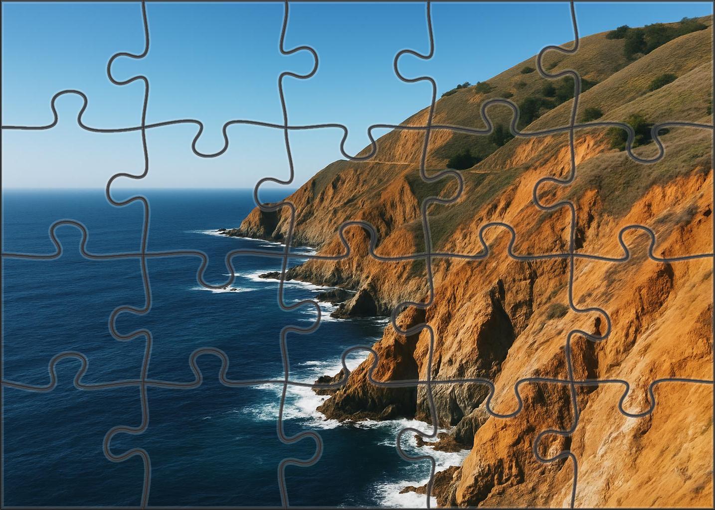 Sapphire Coasthead Bluffs Large Format Puzzle