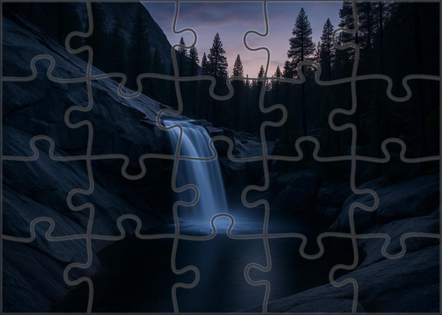 Twilight Silver Fan 200 Piece Puzzle