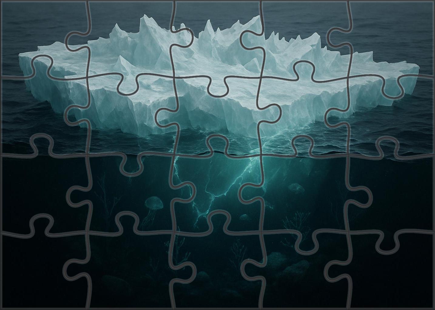 Glacial Drift Ice Shelf Custom Jigsaw Puzzle