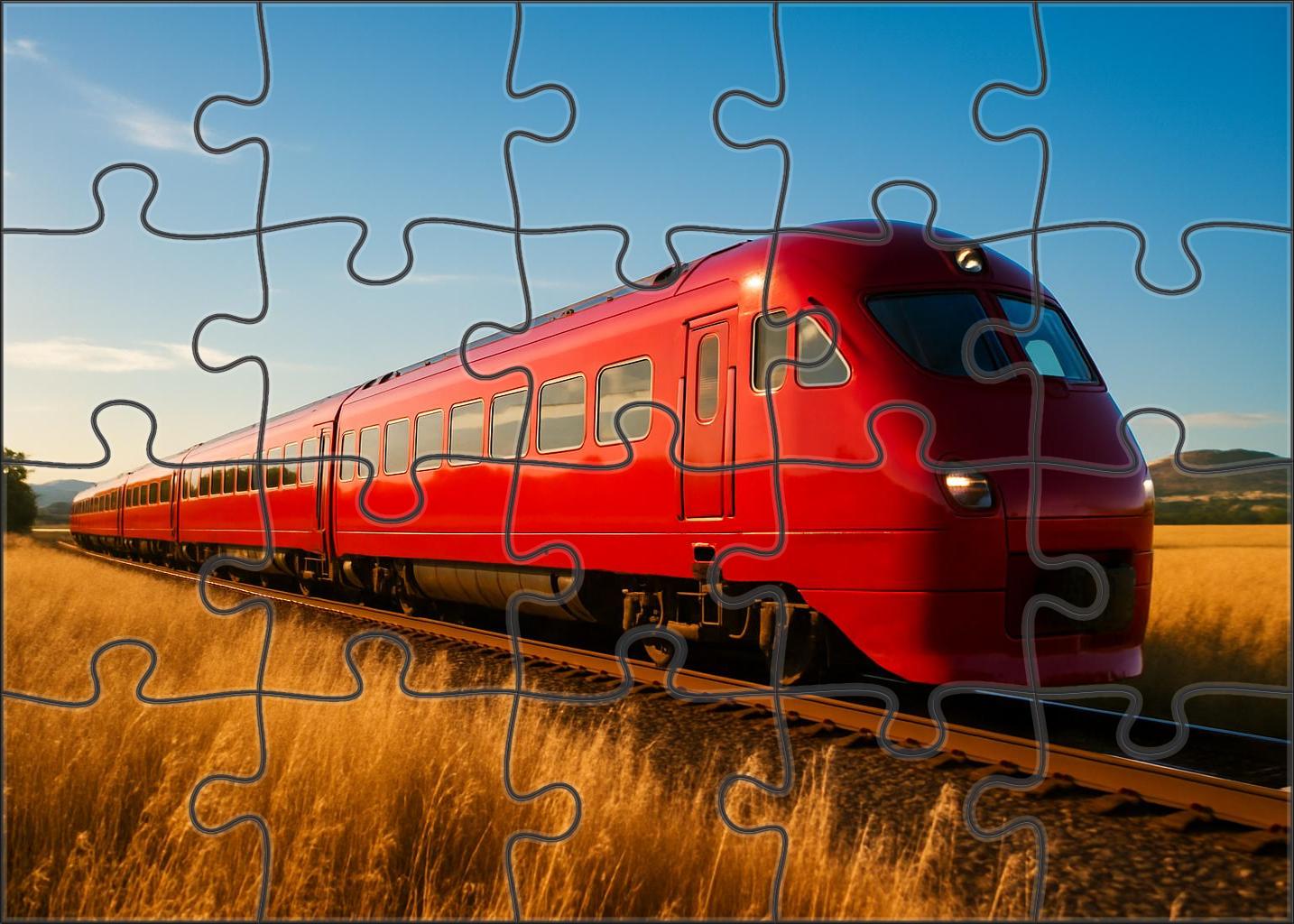 Crimson Horizon Intercity Large Format Puzzle